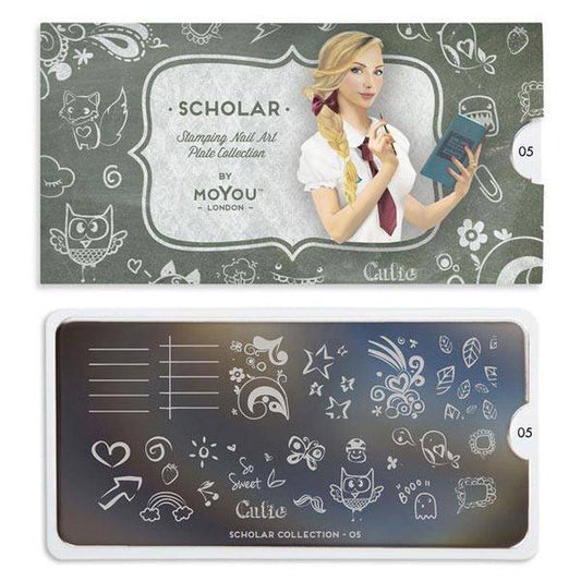 Scholar 05 ✦ Nail Stamping Plate - MoYou London