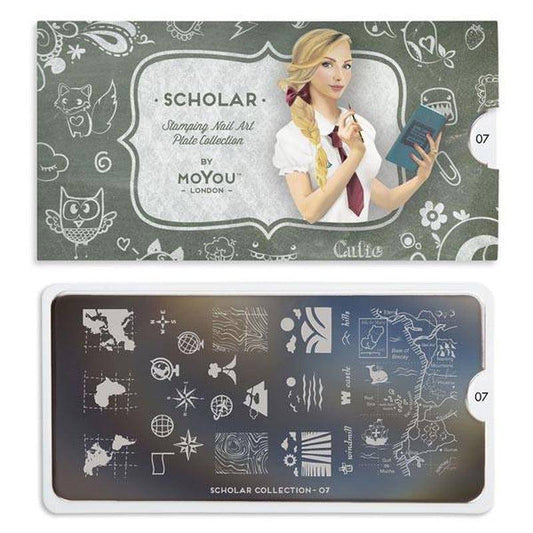 Scholar 07 ✦ Nail Stamping Plate - MoYou London