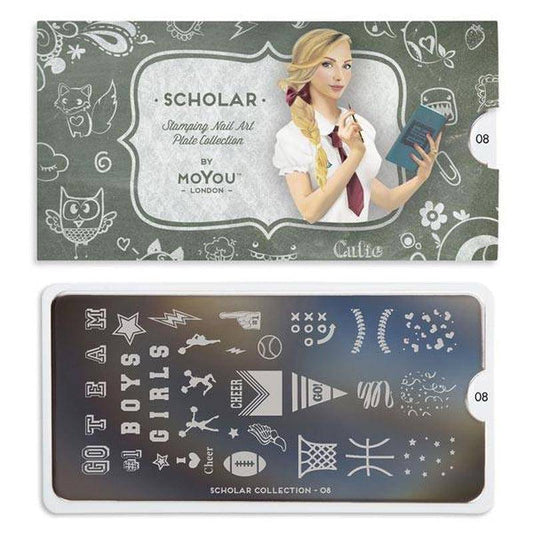 Scholar 08 ✦ Nail Stamping Plate - MoYou London