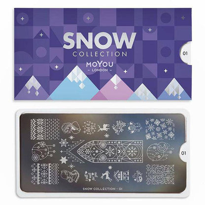 Snow 01 ✦ Nail Stamping Plate - MoYou London