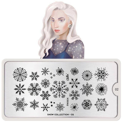 Snow 02 ✦ Nail Stamping Plate - MoYou London