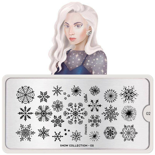 Snow 02 ✦ Nail Stamping Plate - MoYou London