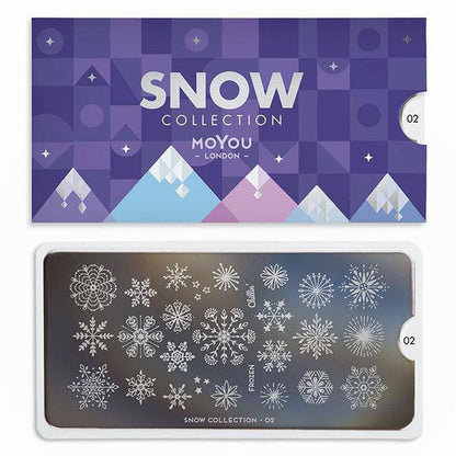Snow 02 ✦ Nail Stamping Plate - MoYou London