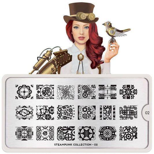 Steampunk 02 ✦ Nail Stamping Plate - MoYou London