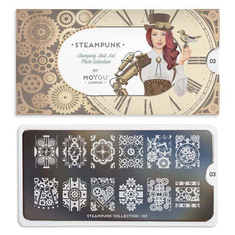 Steampunk 03 ✦ Nail Stamping Plate - MoYou London