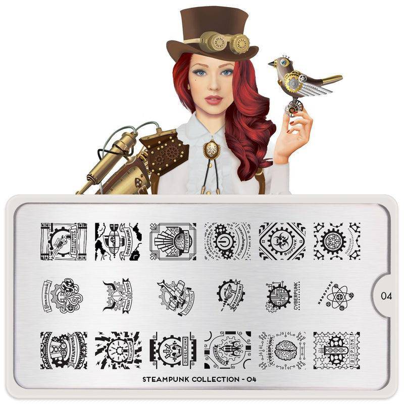 Steampunk 04 ✦ Nail Stamping Plate - MoYou London