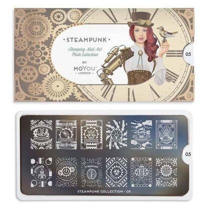 Steampunk 05 ✦ Nail Stamping Plate - MoYou London