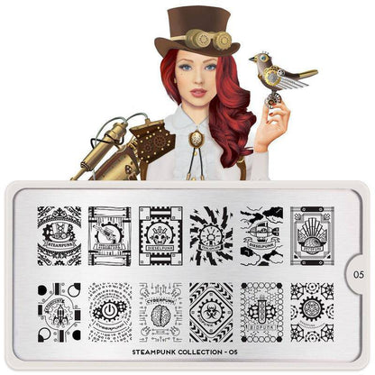 Steampunk 05 ✦ Nail Stamping Plate - MoYou London