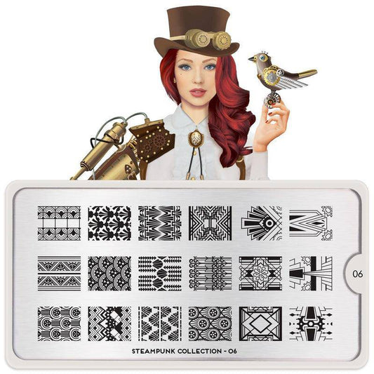 Steampunk 06 ✦ Nail Stamping Plate - MoYou London