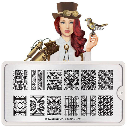 Steampunk 07 ✦ Nail Stamping Plate - MoYou London