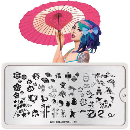 Suki 02 ✦ Nail Stamping Plate - MoYou London