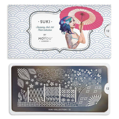Suki 12 ✦ Nail Stamping Plate - MoYou London