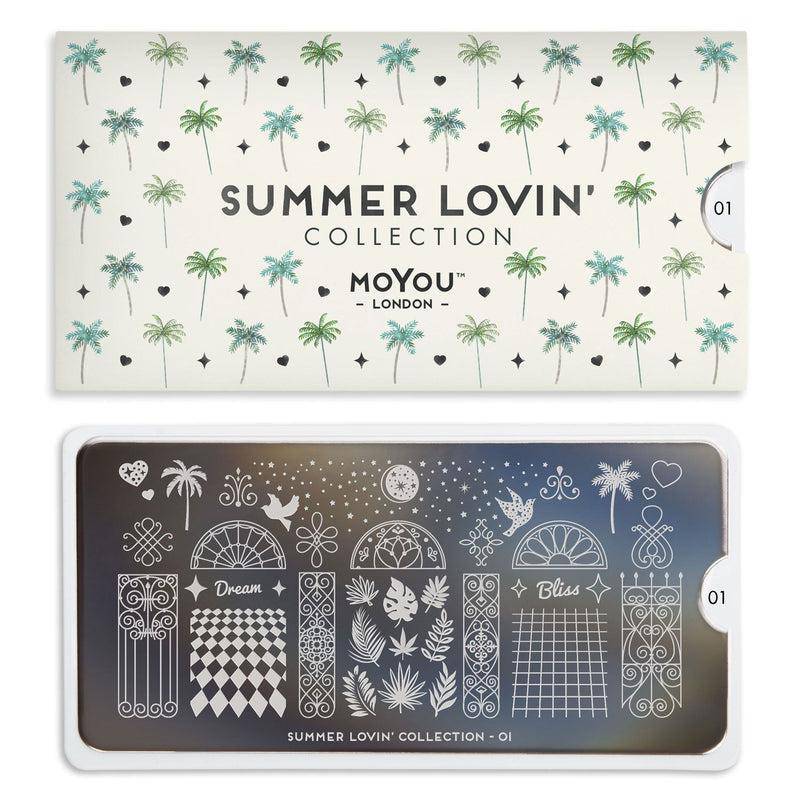 Summer Lovin' 01 ✦ Nail Stamping Plate - MoYou London