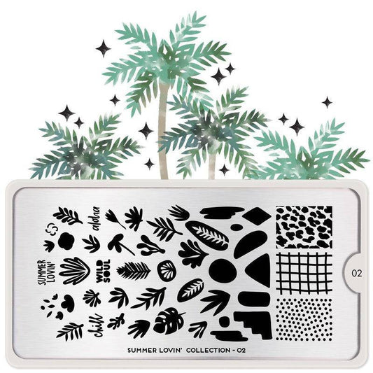 Summer Lovin' 02 ✦ Nail Stamping Plate - MoYou London