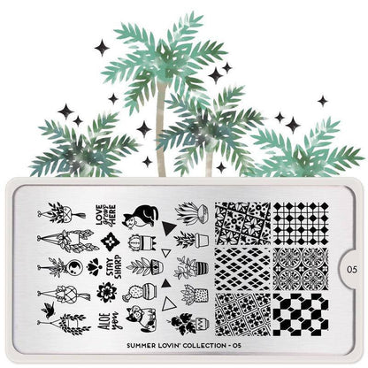 Summer Lovin' 05 ✦ Nail Stamping Plate - MoYou London