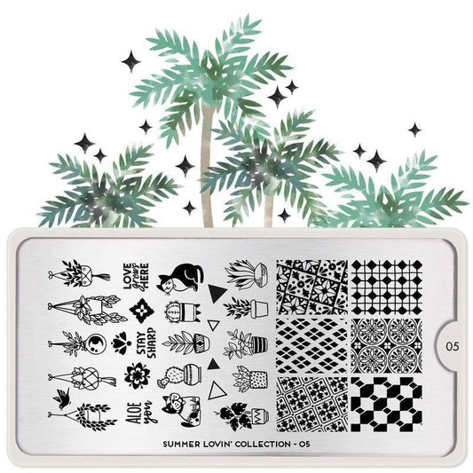 Summer Lovin' 05 ✦ Nail Stamping Plate - MoYou London