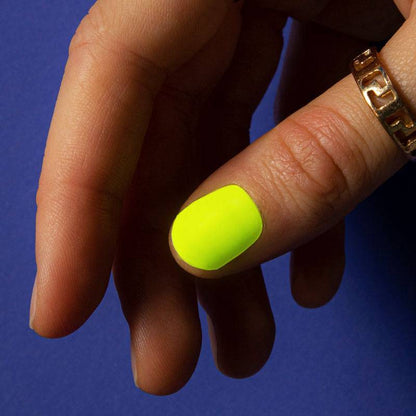 Gel Nail Strip ★ Neon Lemon ★ Neon Glow In The Dark - MoYou London