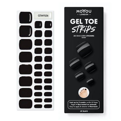 Gel Toe Strip ★ Jet Black - MoYou London