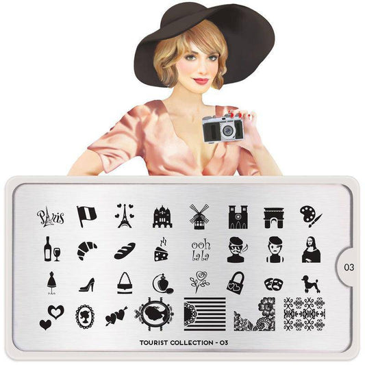 Tourist 03 ✦ Nail Stamping Plate - MoYou London