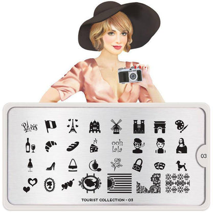 Tourist 03 ✦ Nail Stamping Plate - MoYou London