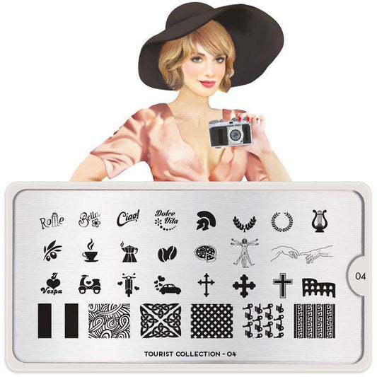 Tourist 04 ✦ Nail Stamping Plate - MoYou London