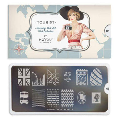 Tourist 05 ✦ Nail Stamping Plate - MoYou London
