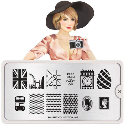 Tourist 05 ✦ Nail Stamping Plate - MoYou London