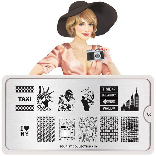 Tourist 06 ✦ Nail Stamping Plate - MoYou London