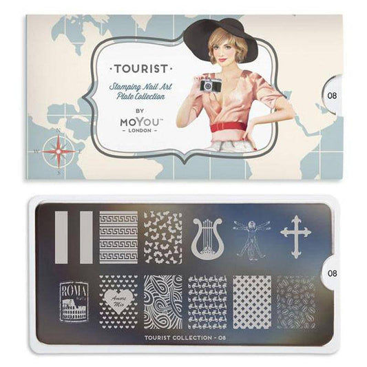 Tourist 08 ✦ Nail Stamping Plate - MoYou London