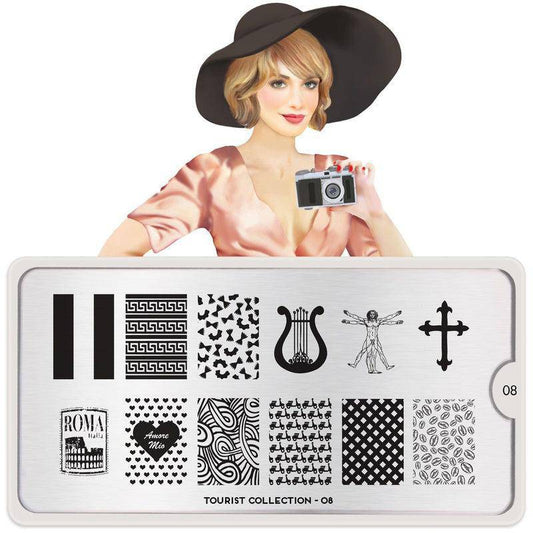 Tourist 08 ✦ Nail Stamping Plate - MoYou London