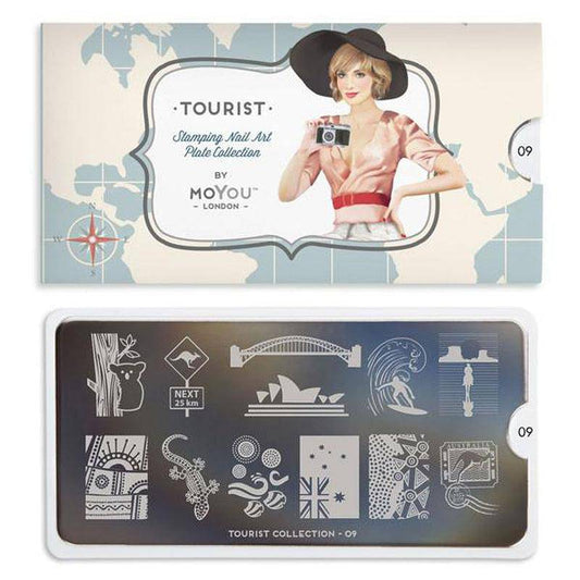 Tourist 09 ✦ Nail Stamping Plate - MoYou London