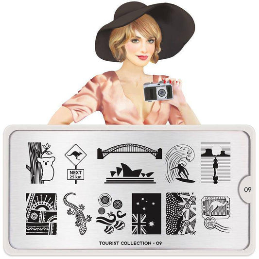 Tourist 09 ✦ Nail Stamping Plate - MoYou London