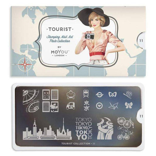Tourist 11 ✦ Nail Stamping Plate - MoYou London