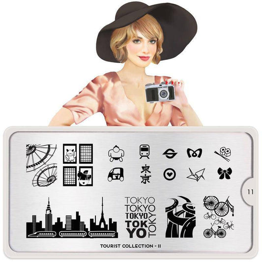 Tourist 11 ✦ Nail Stamping Plate - MoYou London