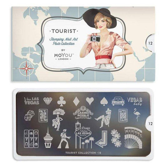 Tourist 12 ✦ Nail Stamping Plate - MoYou London
