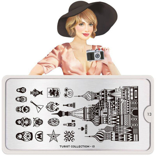 Tourist 13 ✦ Nail Stamping Plate - MoYou London