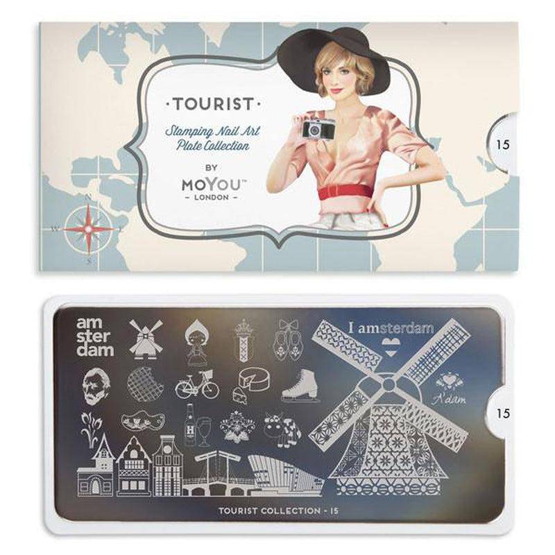 Tourist 15 ✦ Nail Stamping Plate - MoYou London