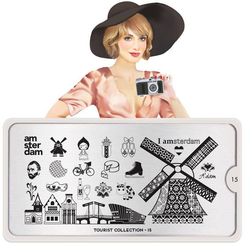 Tourist 15 ✦ Nail Stamping Plate - MoYou London