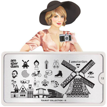 Tourist 15 ✦ Nail Stamping Plate - MoYou London