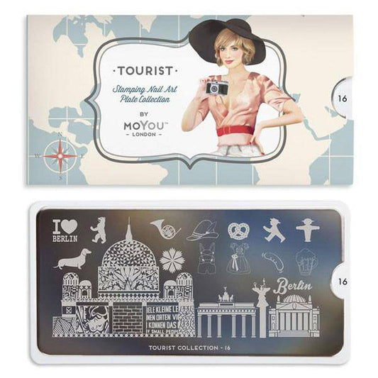 Tourist 16 ✦ Nail Stamping Plate - MoYou London