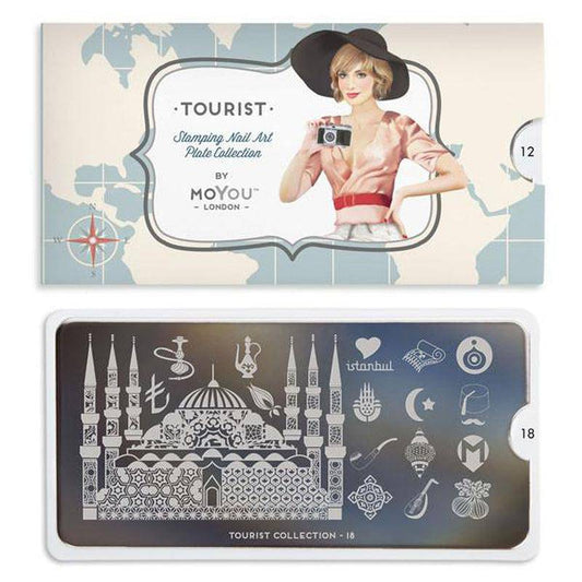 Tourist 18 ✦ Nail Stamping Plate - MoYou London