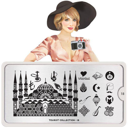 Tourist 18 ✦ Nail Stamping Plate - MoYou London