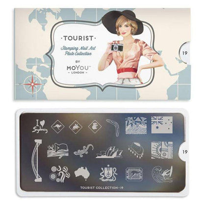 Tourist 19 ✦ Nail Stamping Plate - MoYou London