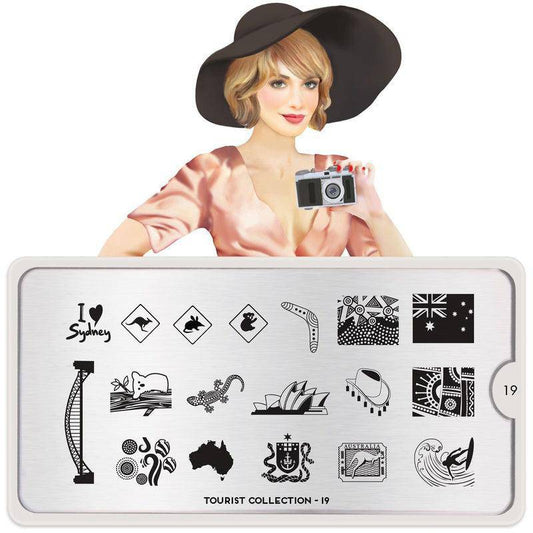 Tourist 19 ✦ Nail Stamping Plate - MoYou London