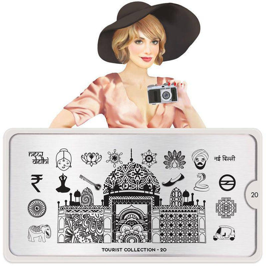 Tourist 20 ✦ Nail Stamping Plate - MoYou London