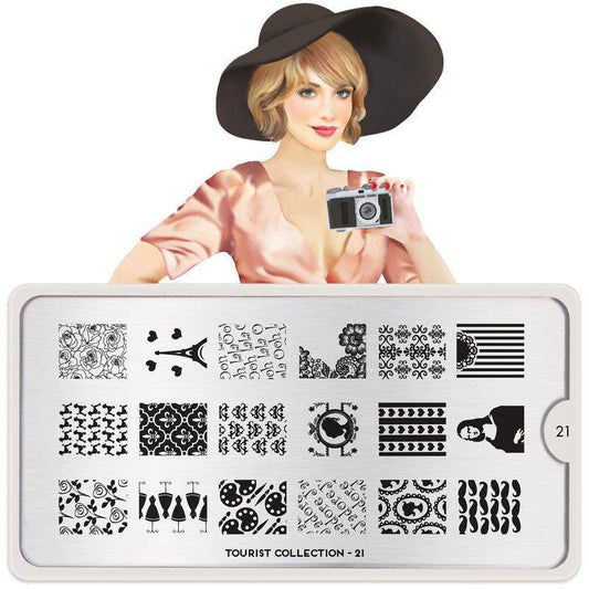 Tourist 21 ✦ Nail Stamping Plate - MoYou London