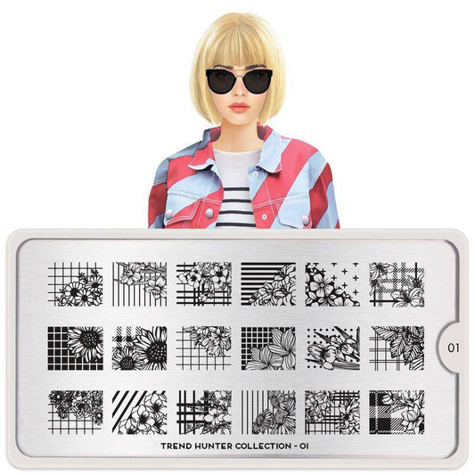 Trend Hunter 01 ✦ Nail Stamping Plate - MoYou London