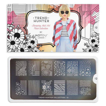 Trend Hunter 12 ✦ Nail Stamping Plate - MoYou London