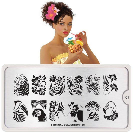 Tropical 04 ✦ Nail Stamping Plate - MoYou London