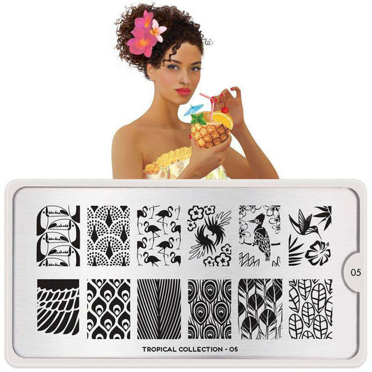 Tropical 05 ✦ Nail Stamping Plate - MoYou London